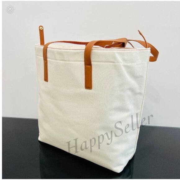 Michael Kors Tote Beach Bag Purse Handbag Carry On Shoulder Bag Logo Weekender - Picture 4 of 8